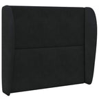 Oreja de cabecero Negro 80 x 23 x 6 cm Terciopelo