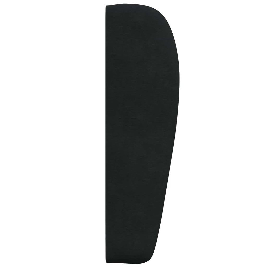 Oreja de cabecero Negro 80 x 23 x 6 cm Terciopelo