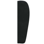 Oreja de cabecero Negro 80 x 23 x 6 cm Terciopelo