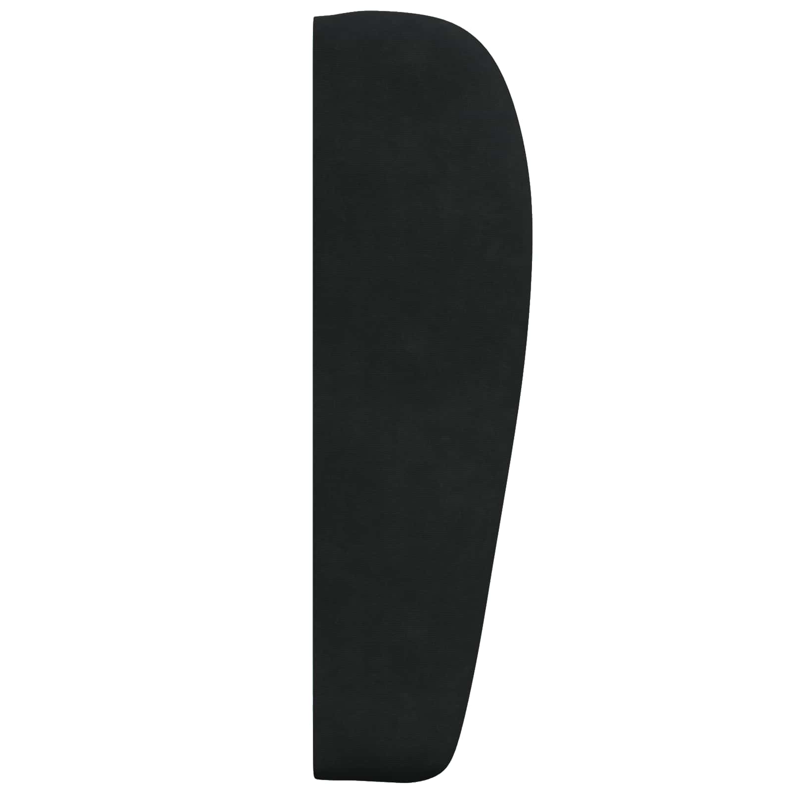 Oreja de cabecero Negro 80 x 23 x 6 cm Terciopelo