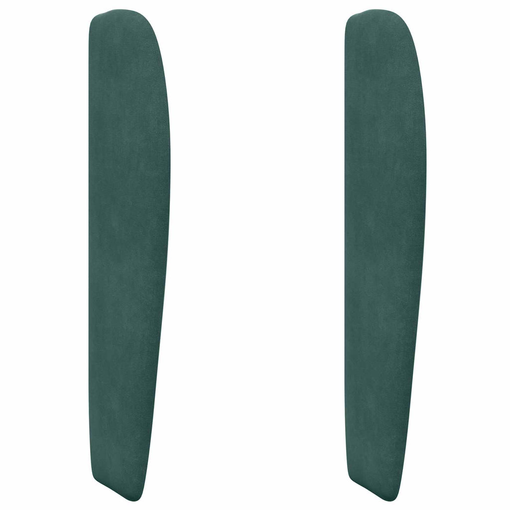 Oreja de cabecero Verde 80 x 23 x 6 cm Terciopelo
