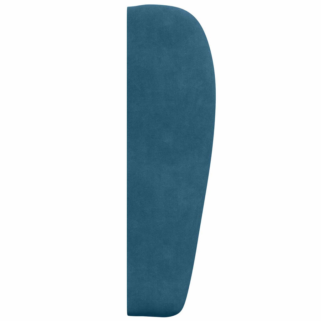 Oreja de cabecero Azul 80 x 23 x 6 cm Terciopelo