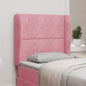Orelha de cabeceira Rosa 80 x 23 x 6 cm Veludo