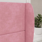 Oreja de cabecero Rosa 80 x 23 x 6 cm Terciopelo