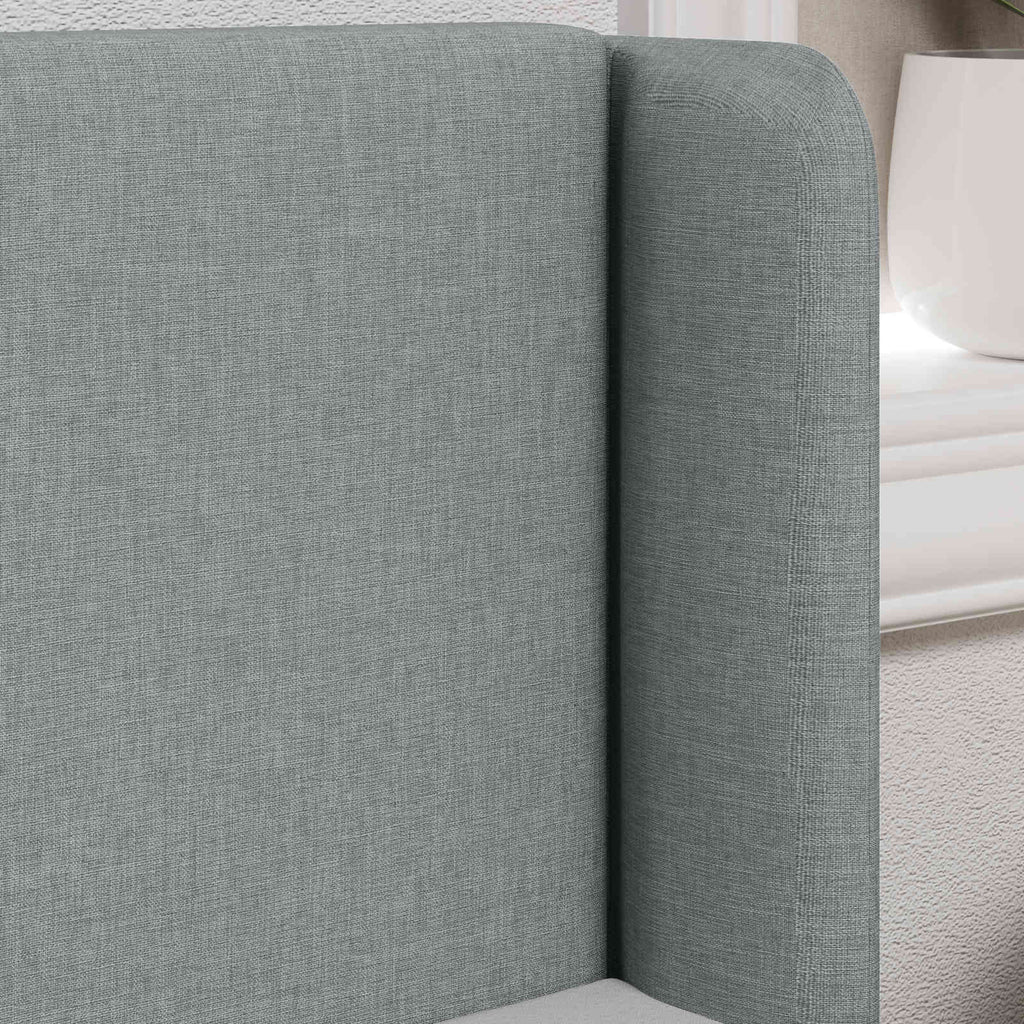 Oreja de cabecero con cabecera Gris 40,5 x 40,5 x 4 cm tela