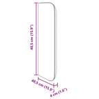 Oreja de cabecero Crema 40,5 x 40,5 x 4 cm PVC