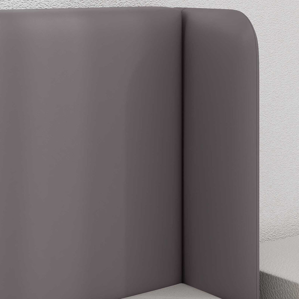 Oreja de cabecero 2 pcs Gris 40 x 16 x 5 cm