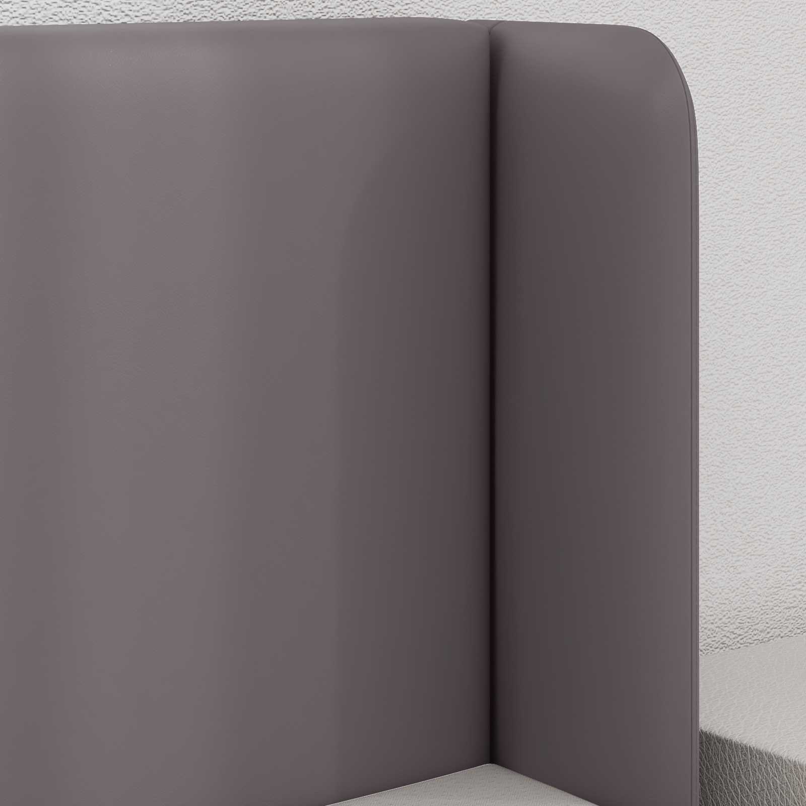 Oreja de cabecero 2 pcs Gris 40 x 16 x 5 cm