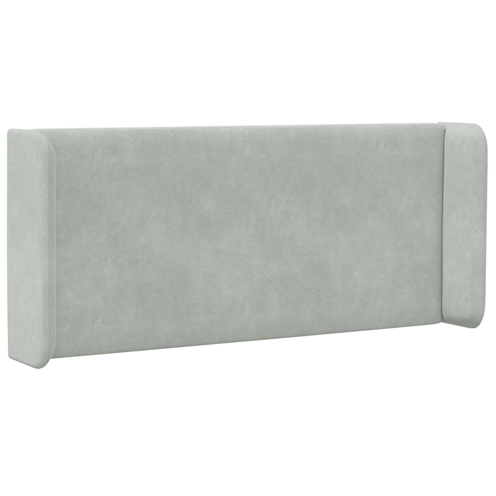 Oreja de cabecero Gris claro 40,5 x 40,5 x 4 cm Terciopelo