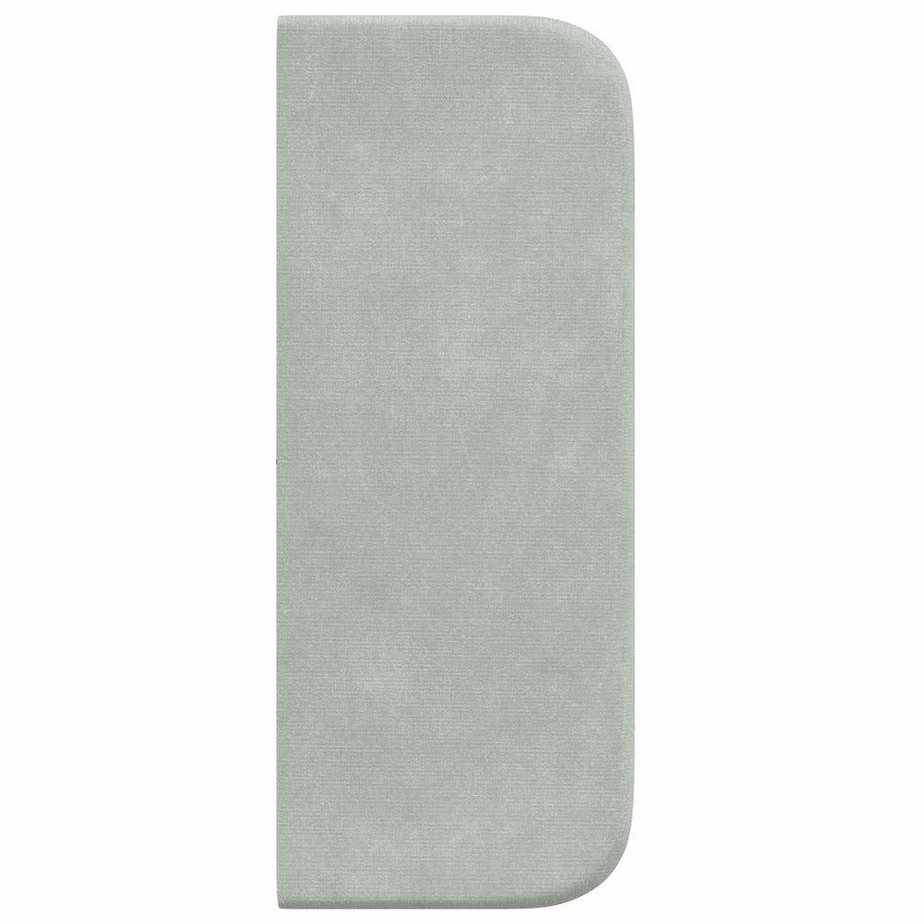 Oreja de cabecero Gris claro 40,5 x 40,5 x 4 cm Terciopelo