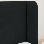 Oreja de cabecero Negro 40,5 x 40,5 x 4 cm Terciopelo