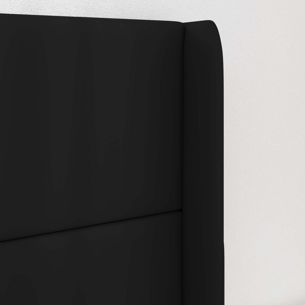 Oreja de cabecero Negro 80 x 16 x 4 cm PVC
