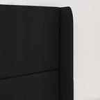 Oreja de cabecero Negro 80 x 16 x 4 cm PVC