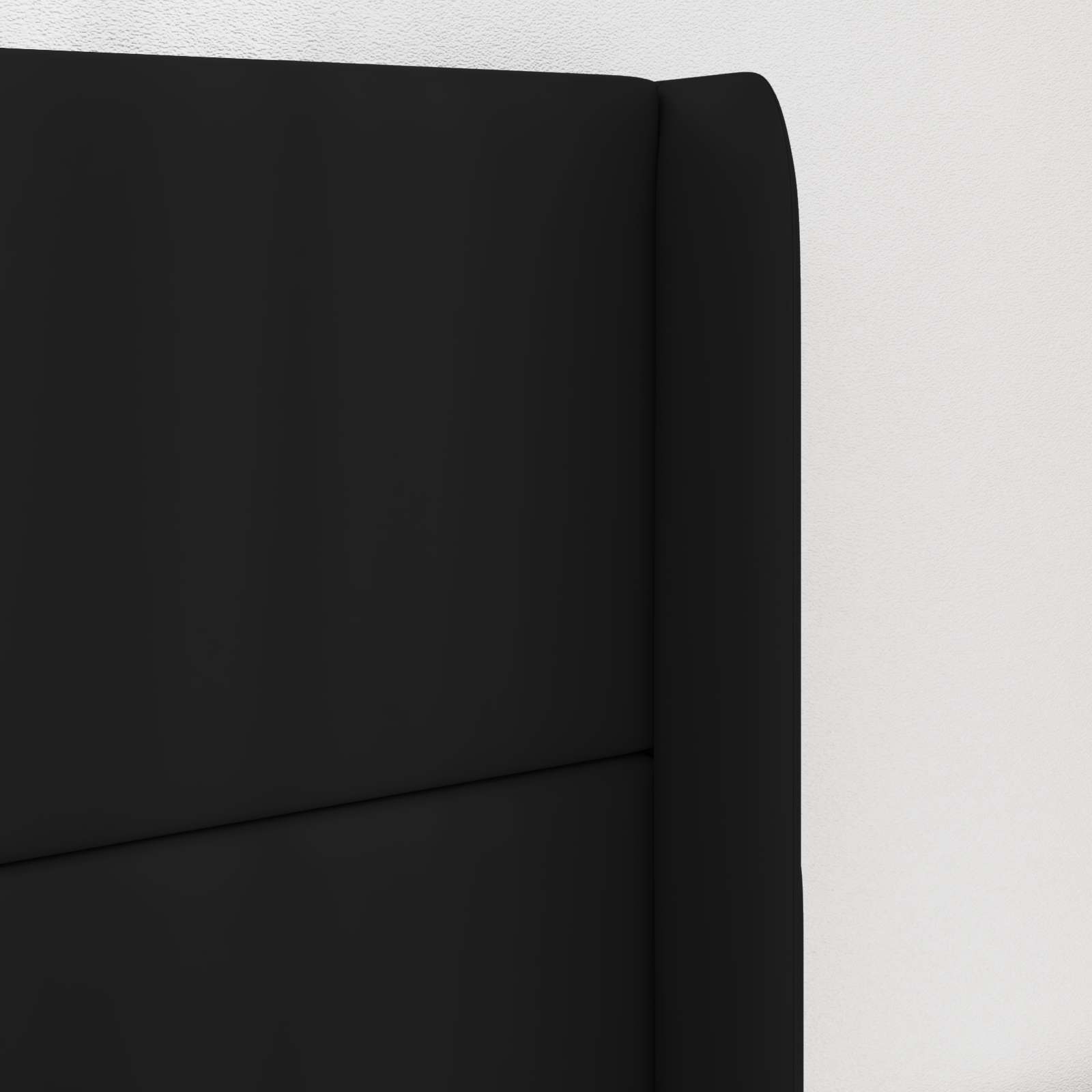 Oreja de cabecero Negro 80 x 16 x 4 cm PVC
