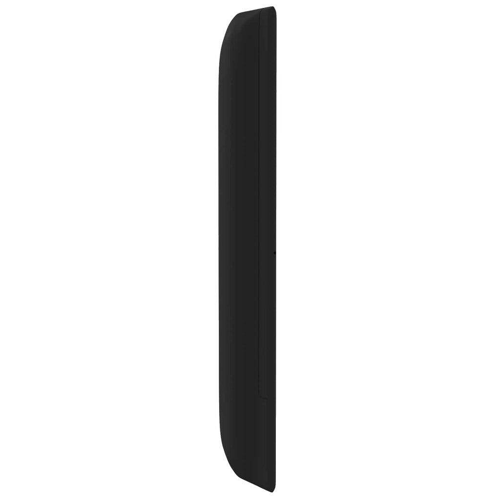 Oreja de cabecero Negro 80 x 16 x 4 cm PVC