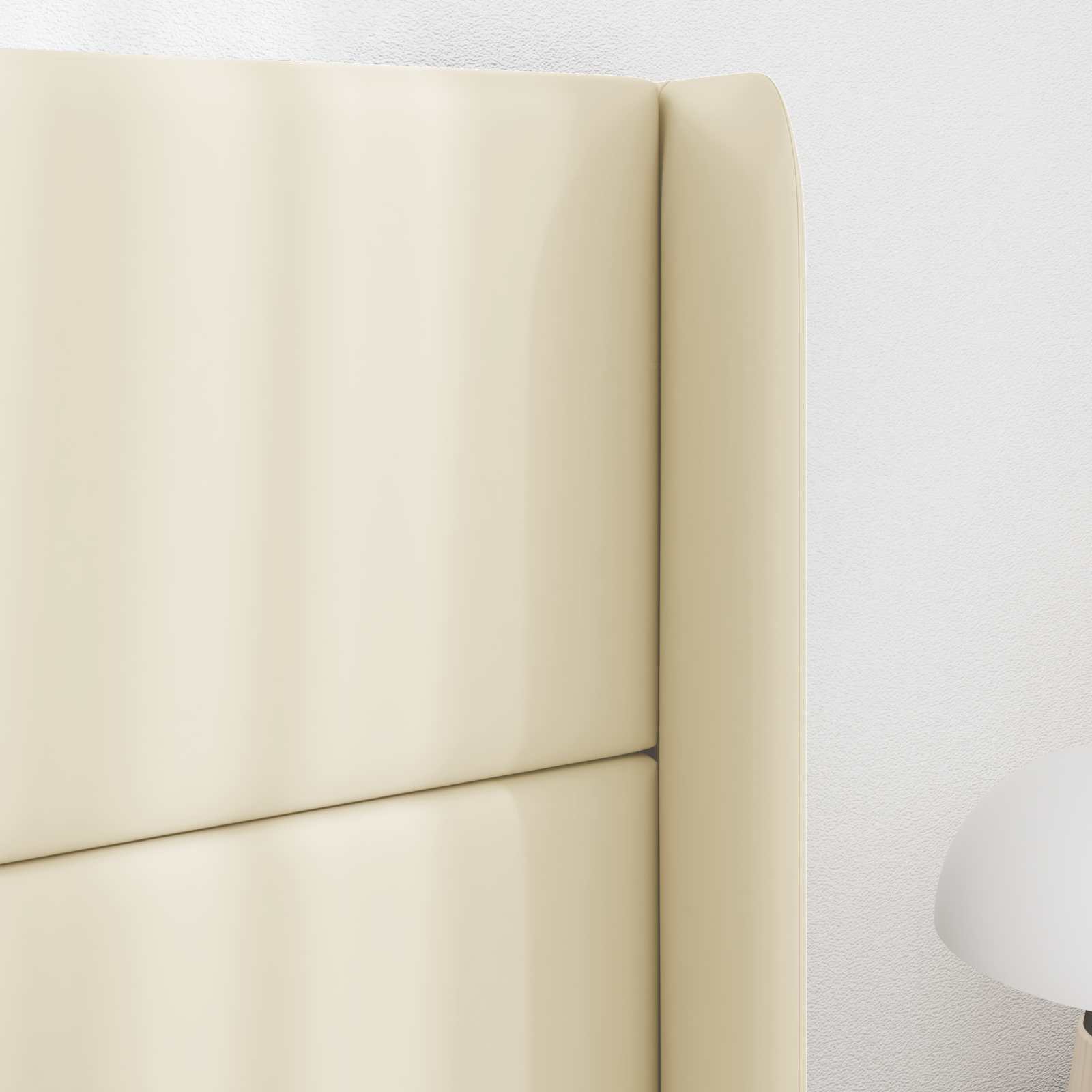 Oreja de cabecero Crema 80 x 16 x 4 cm PVC