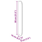 Oreja de cabecero Marrón 80 x 16 x 4 cm PVC