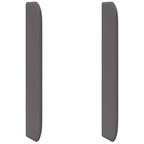 Oreja de cabecero Gris 80 x 16 x 4 cm PVC