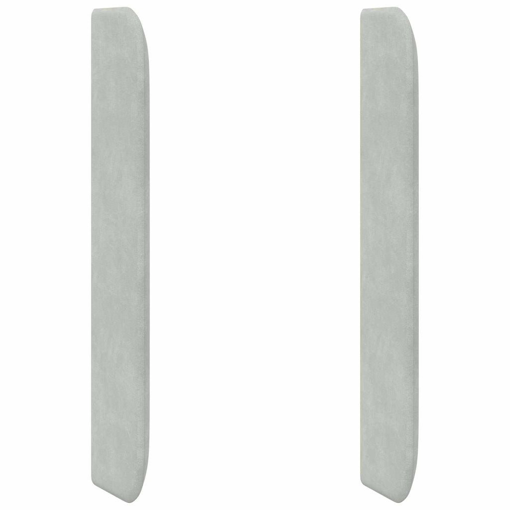 Oreja de cabecero Gris claro 80 x 16 x 4 cm Terciopelo