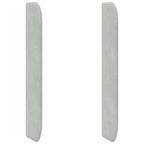 Oreja de cabecero Gris claro 80 x 16 x 4 cm Terciopelo