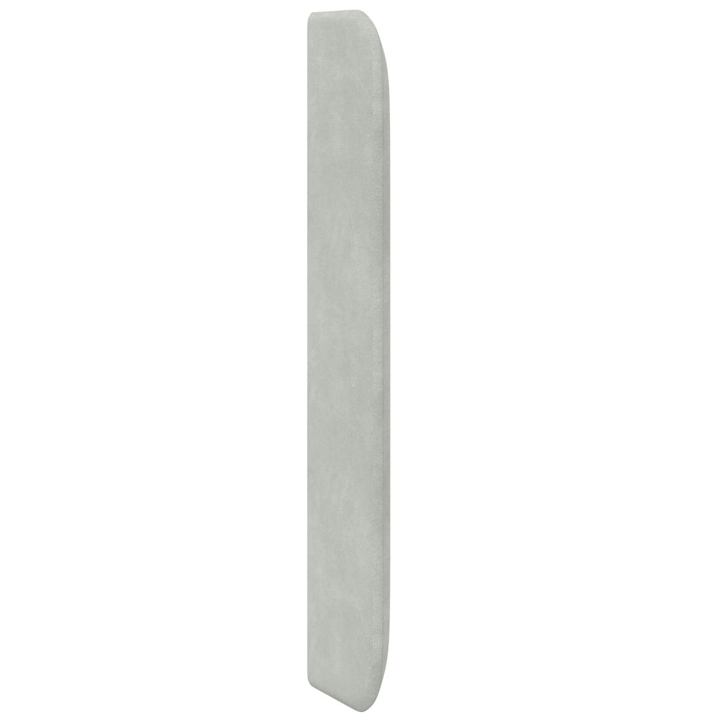 Oreja de cabecero Gris claro 80 x 16 x 4 cm Terciopelo
