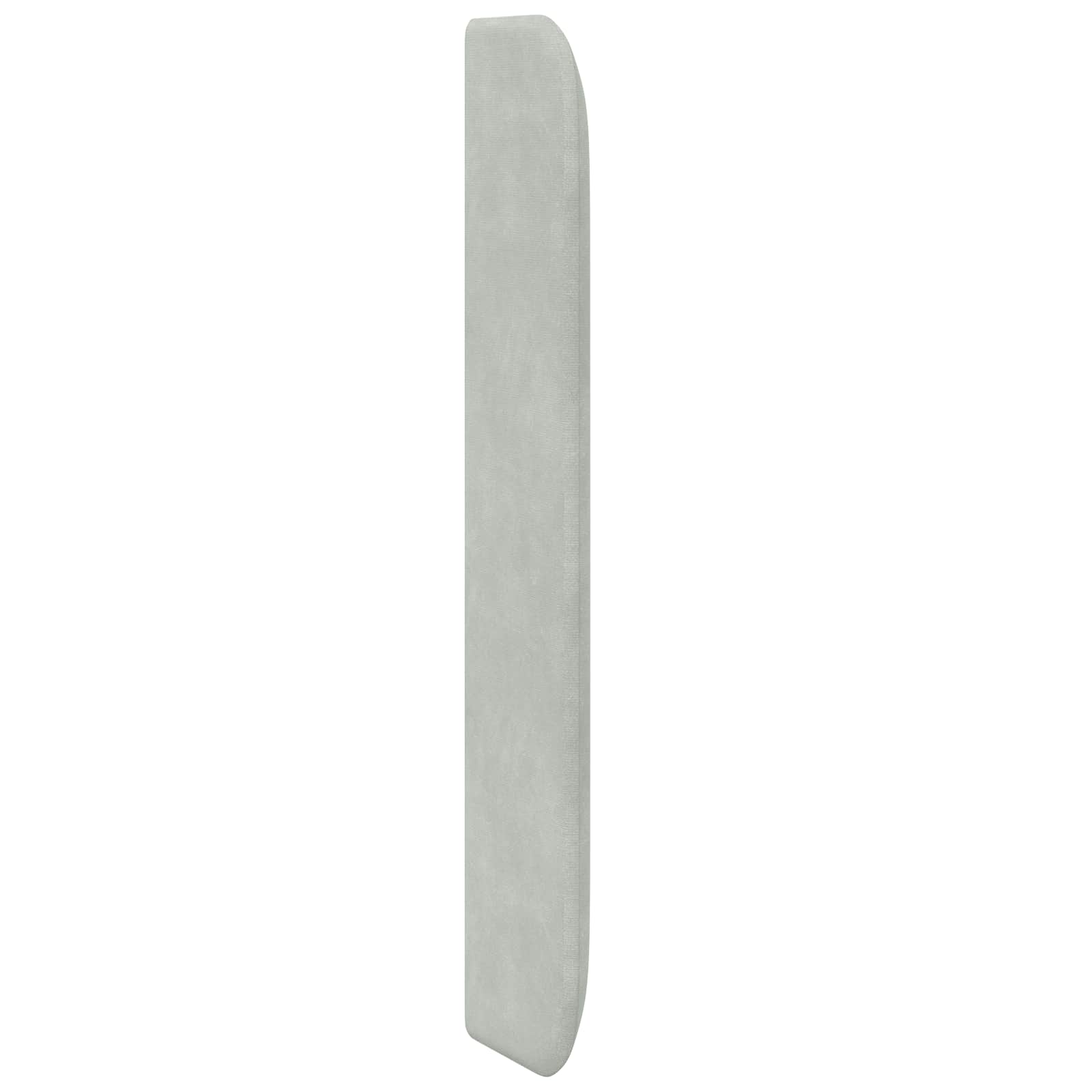 Oreja de cabecero Gris claro 80 x 16 x 4 cm Terciopelo