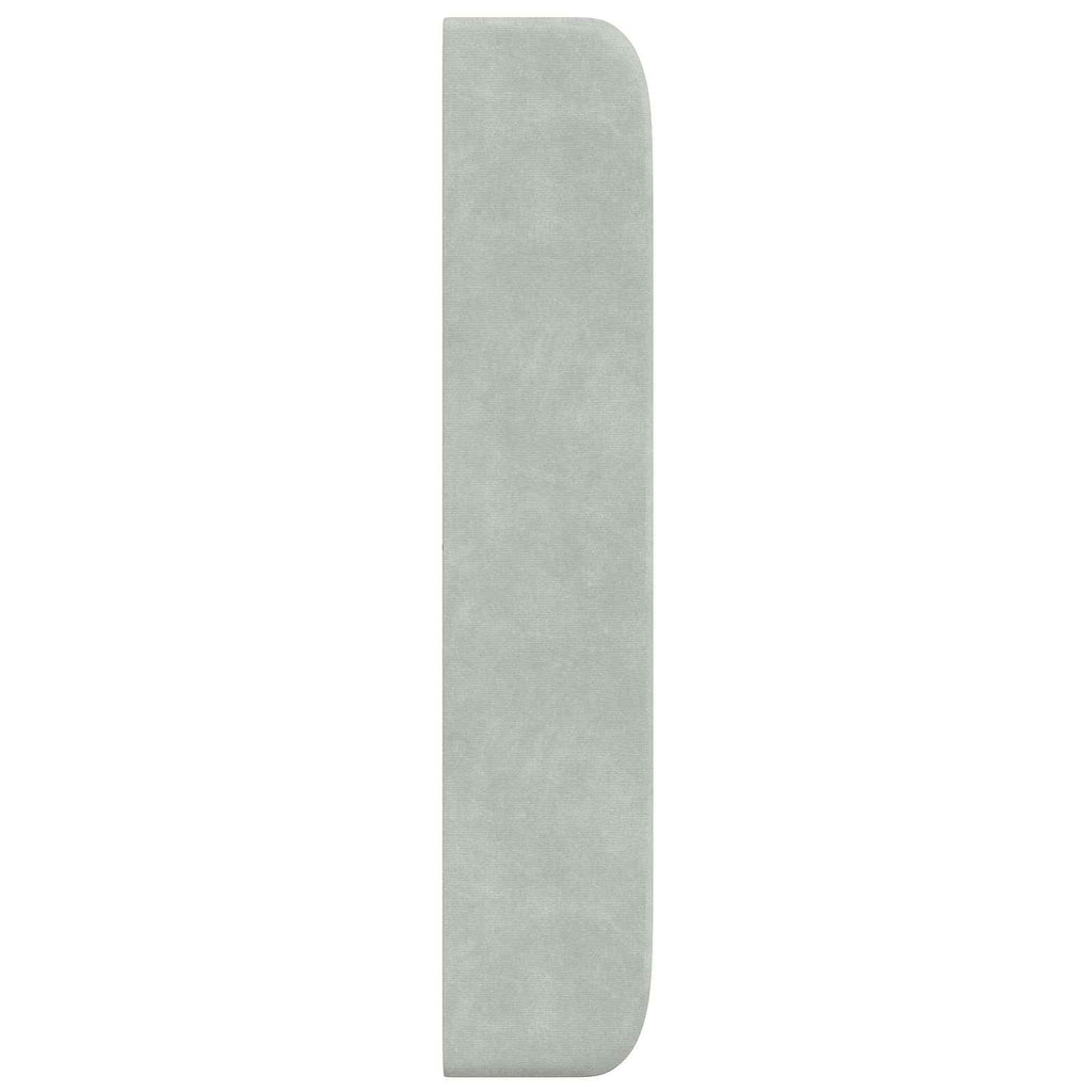 Oreja de cabecero Gris claro 80 x 16 x 4 cm Terciopelo