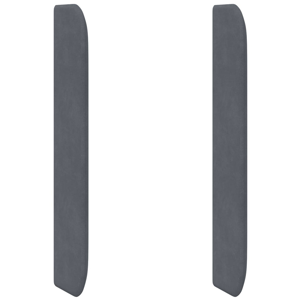 Oreja de cabecero Gris 80 x 16 x 4 cm Terciopelo