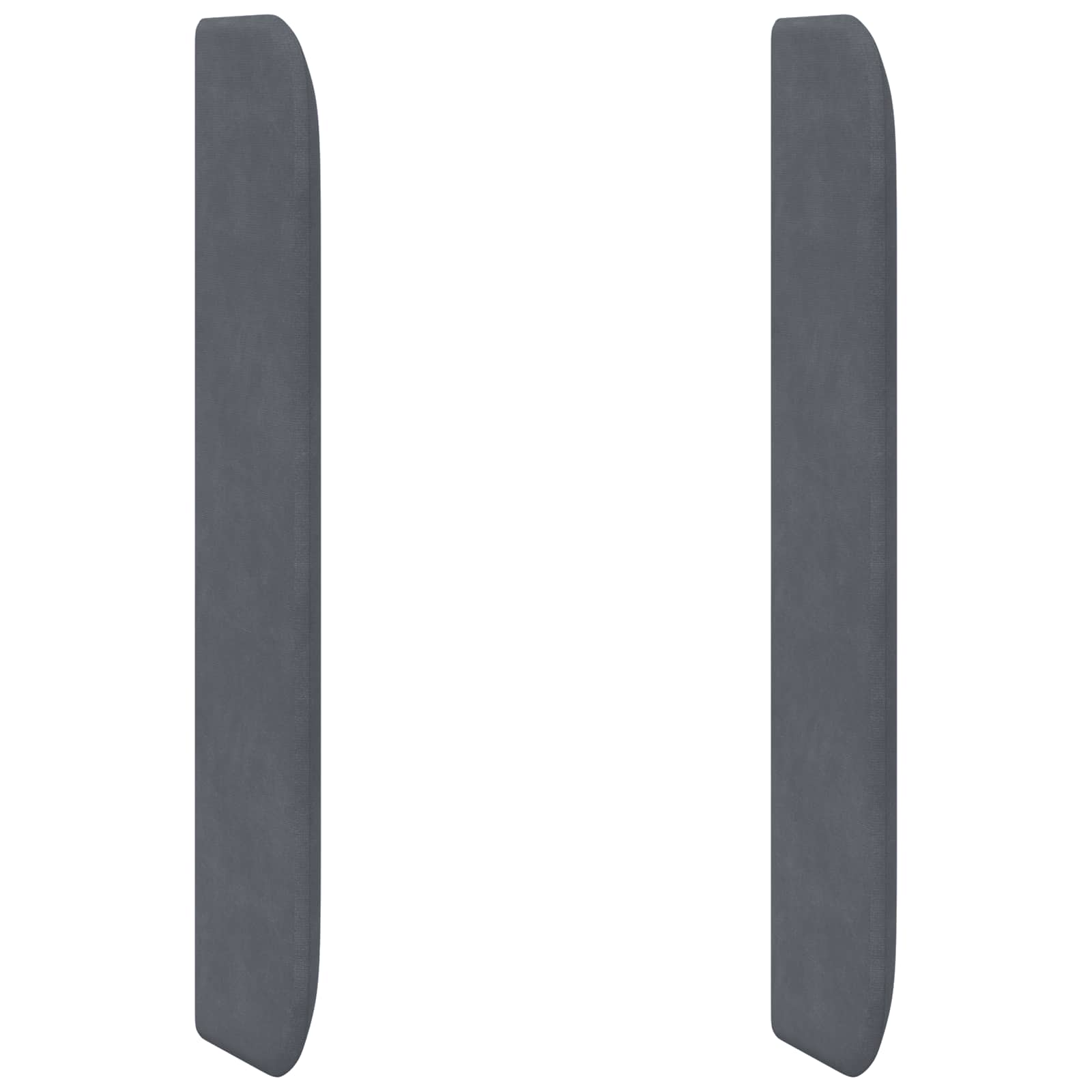 Oreja de cabecero Gris 80 x 16 x 4 cm Terciopelo