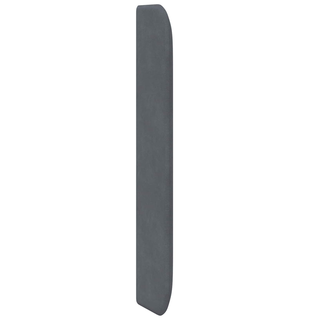 Oreja de cabecero Gris 80 x 16 x 4 cm Terciopelo