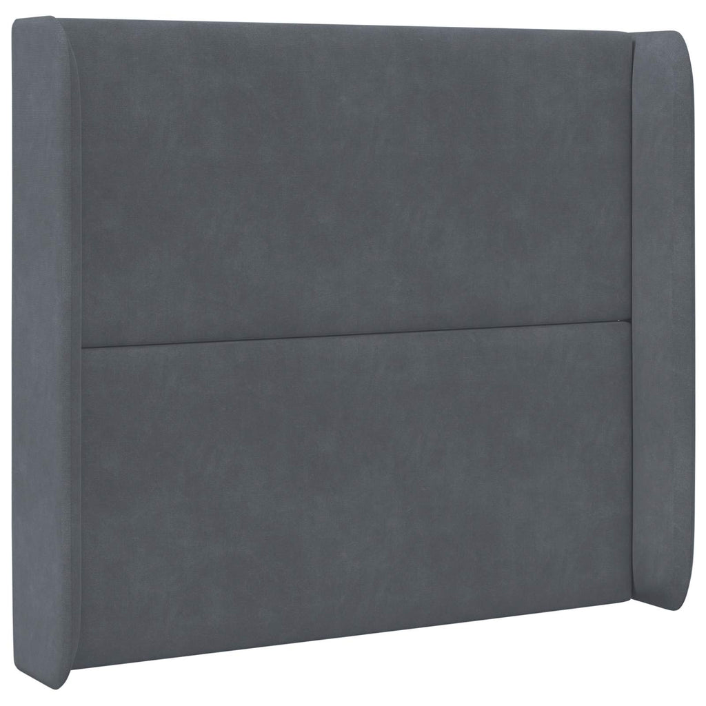 Oreja de cabecero Gris 80 x 16 x 4 cm Terciopelo