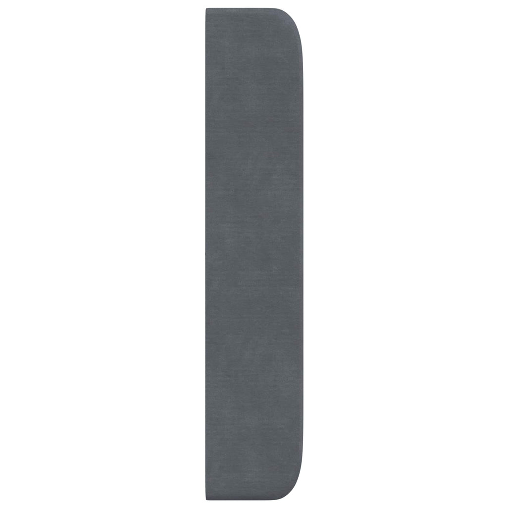 Oreja de cabecero Gris 80 x 16 x 4 cm Terciopelo