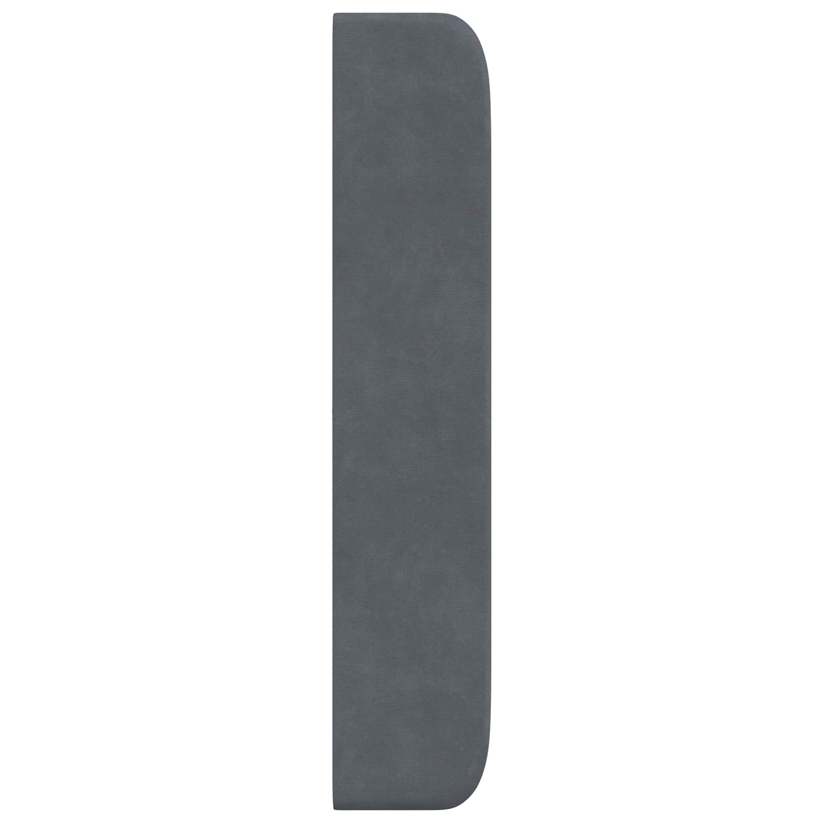 Oreja de cabecero Gris 80 x 16 x 4 cm Terciopelo