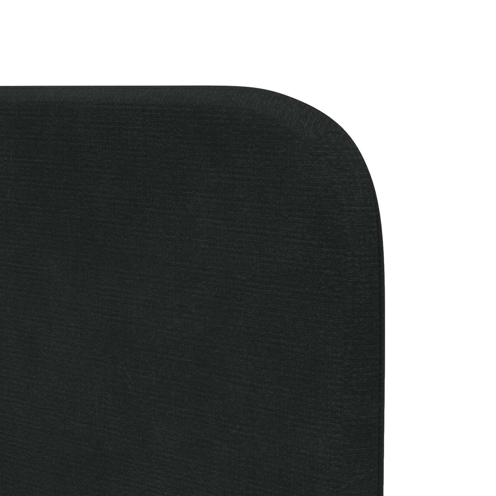 Oreja de cabecero Negro 80 x 16 x 4 cm Terciopelo