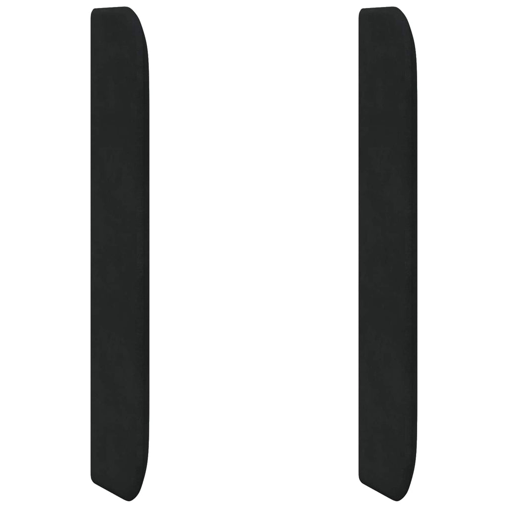 Oreja de cabecero Negro 80 x 16 x 4 cm Terciopelo