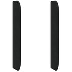 Oreja de cabecero Negro 80 x 16 x 4 cm Terciopelo