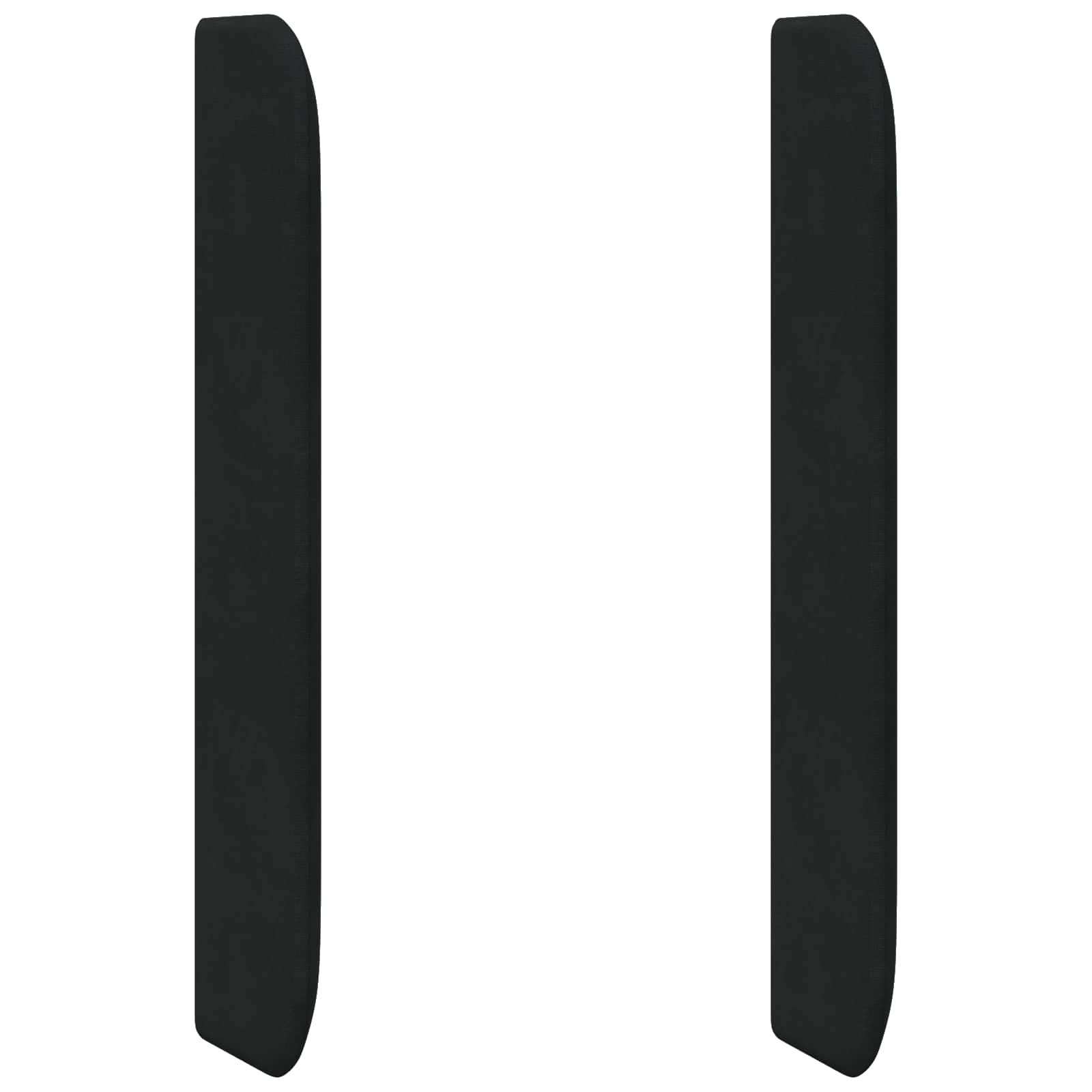 Oreja de cabecero Negro 80 x 16 x 4 cm Terciopelo