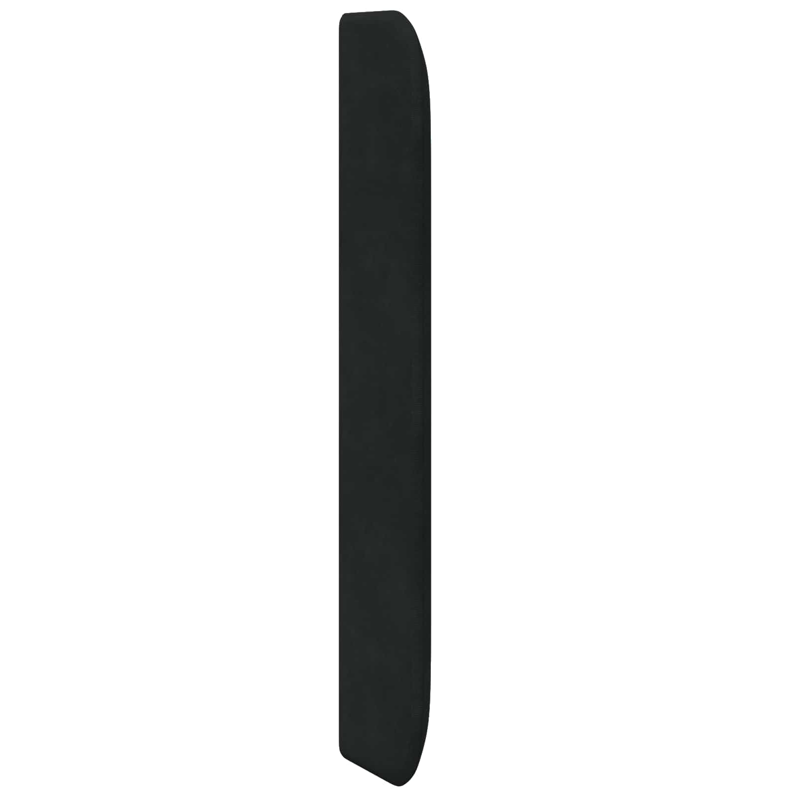 Oreja de cabecero Negro 80 x 16 x 4 cm Terciopelo