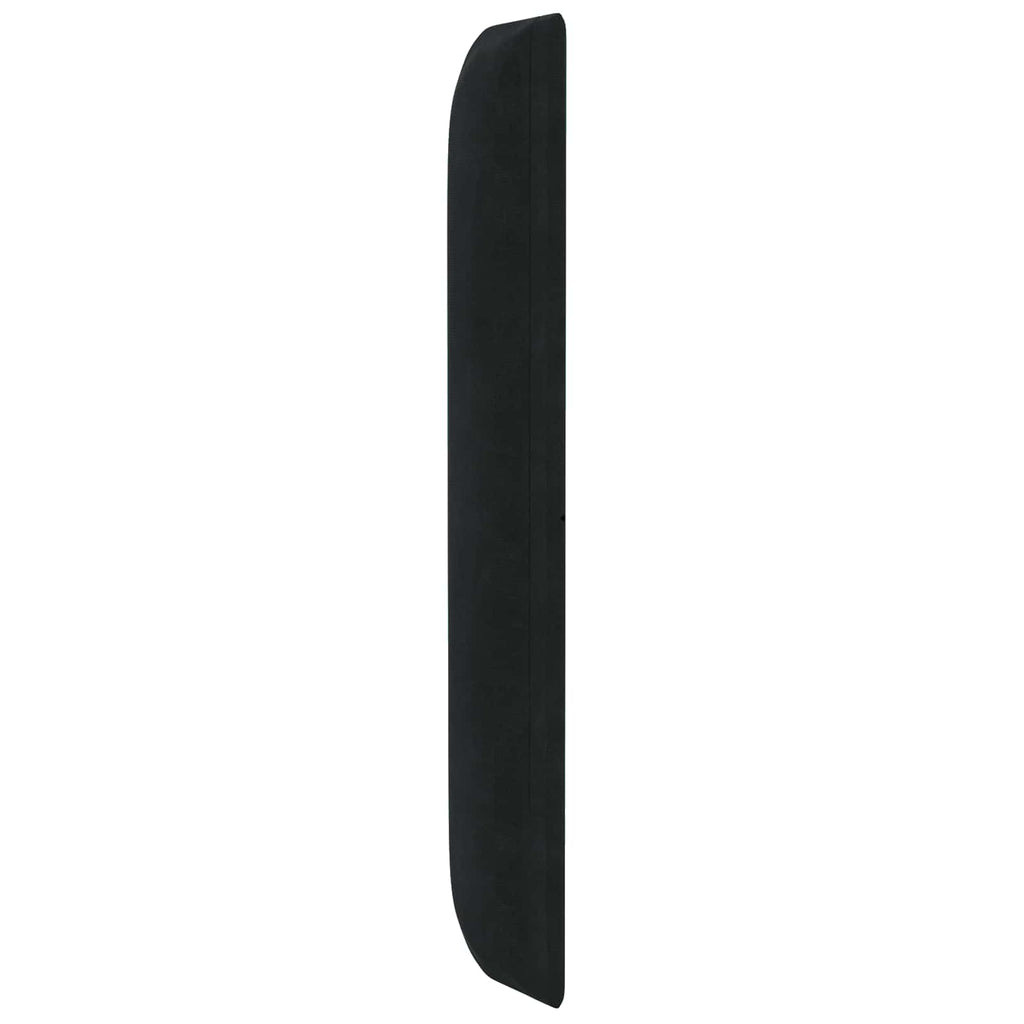 Oreja de cabecero Negro 80 x 16 x 4 cm Terciopelo