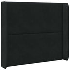 Oreja de cabecero Negro 80 x 16 x 4 cm Terciopelo