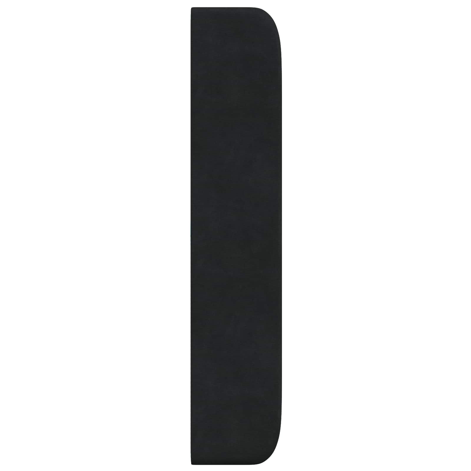 Oreja de cabecero Negro 80 x 16 x 4 cm Terciopelo