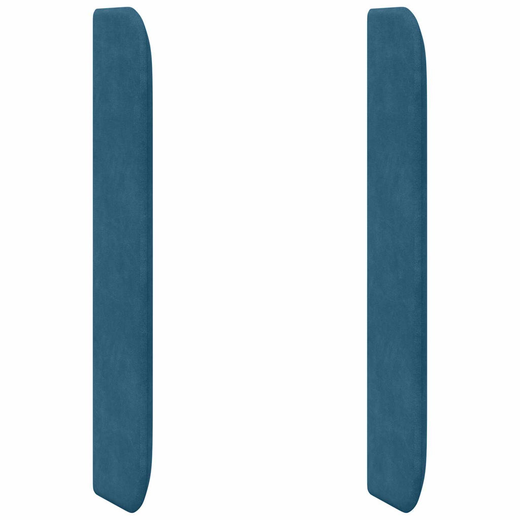 Oreja de cabecero Azul 80 x 16 x 4 cm Terciopelo
