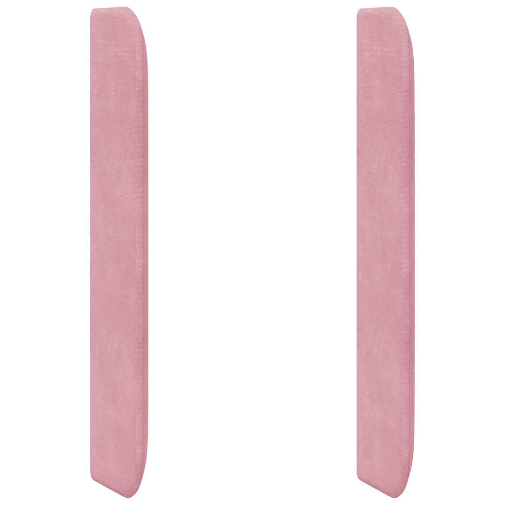 Oreja de cabecero Rosa 80 x 16 x 4 cm Terciopelo