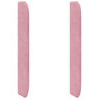 Oreja de cabecero Rosa 80 x 16 x 4 cm Terciopelo