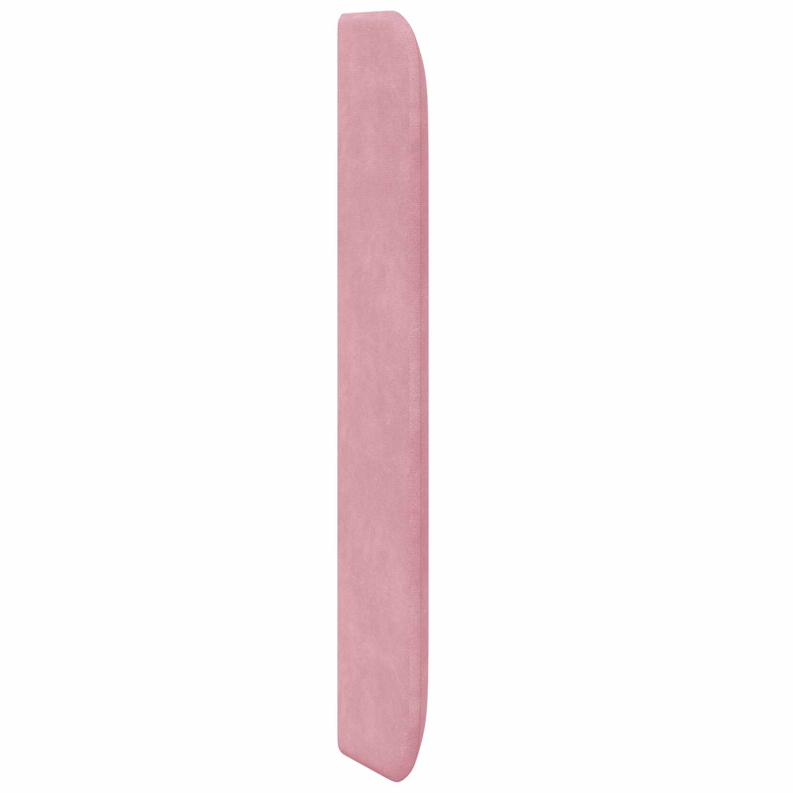 Oreja de cabecero Rosa 80 x 16 x 4 cm Terciopelo