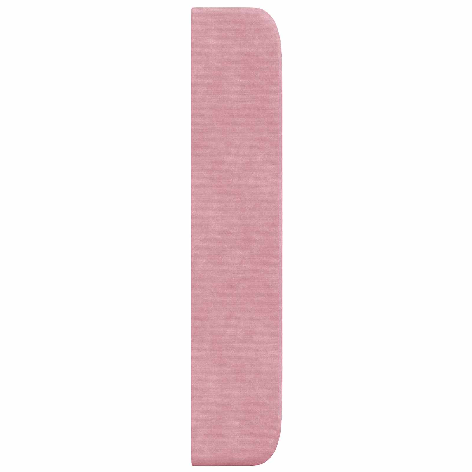 Oreja de cabecero Rosa 80 x 16 x 4 cm Terciopelo