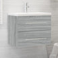 Sonoma grey plywood bathroom vanity with sink