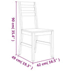 Sillas de comedor 8 unidades madera maciza de acacia