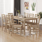 8 solid acacia wood dining chairs