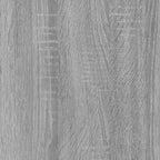 Tocador con LED y armario madera contrachapada gris Sonoma